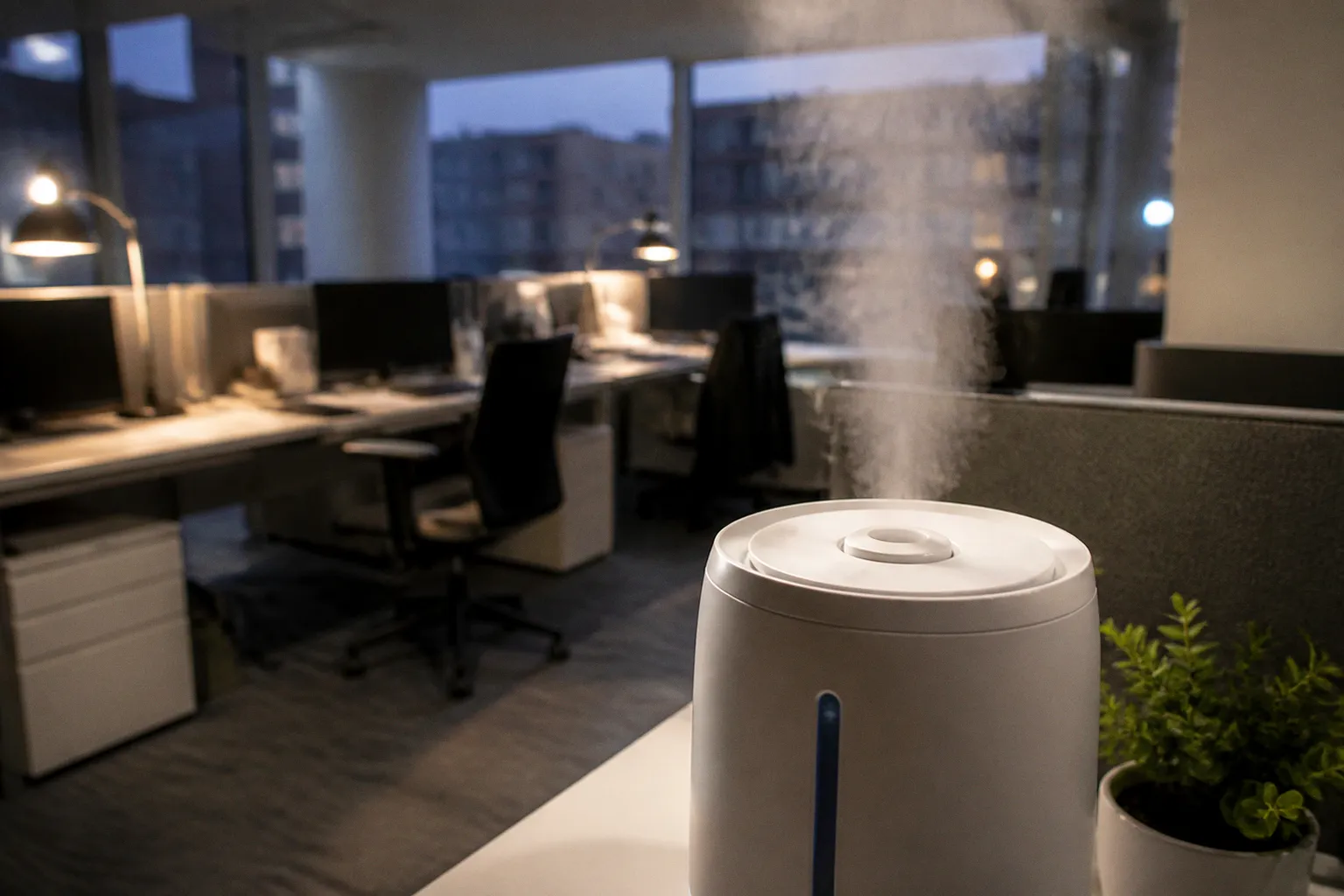Humidificador en la oficina: mi salvación contra el ojo seco