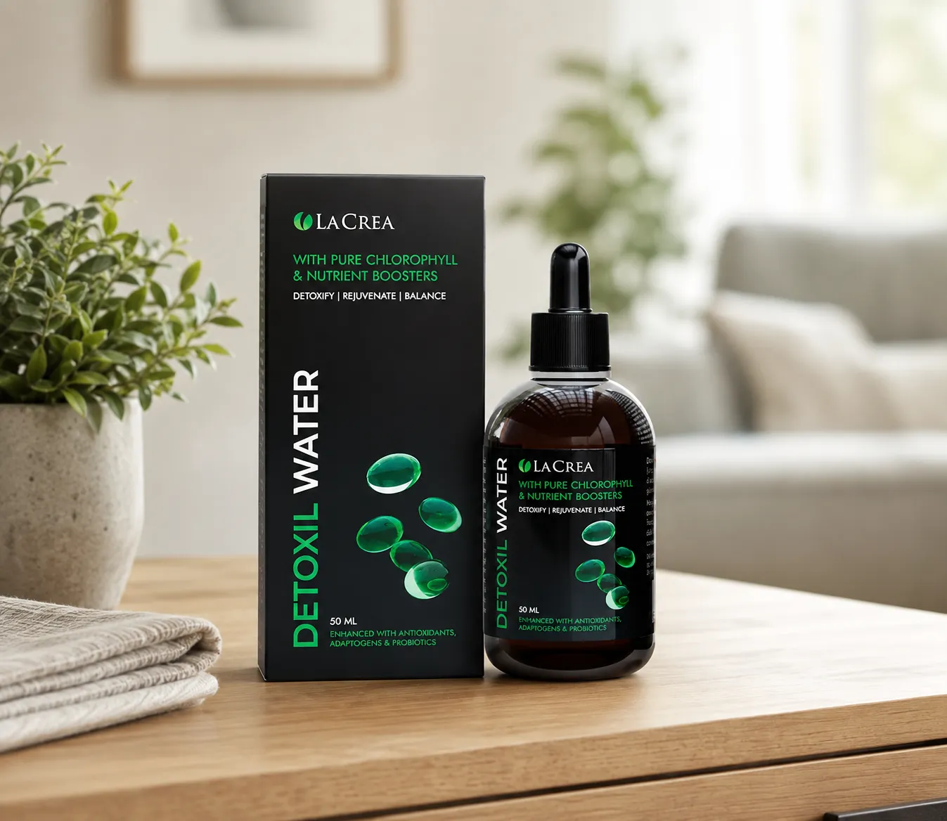 Detoxil Water Liver — el envase en el día a día