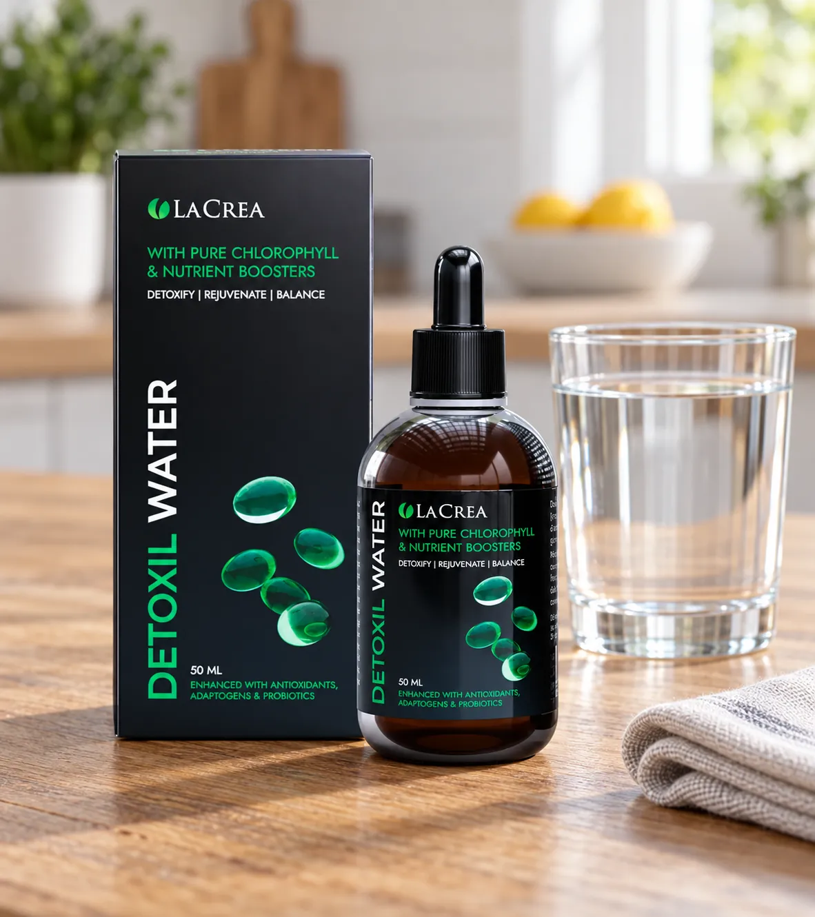 Detoxil Water Parasites — el envase en el día a día