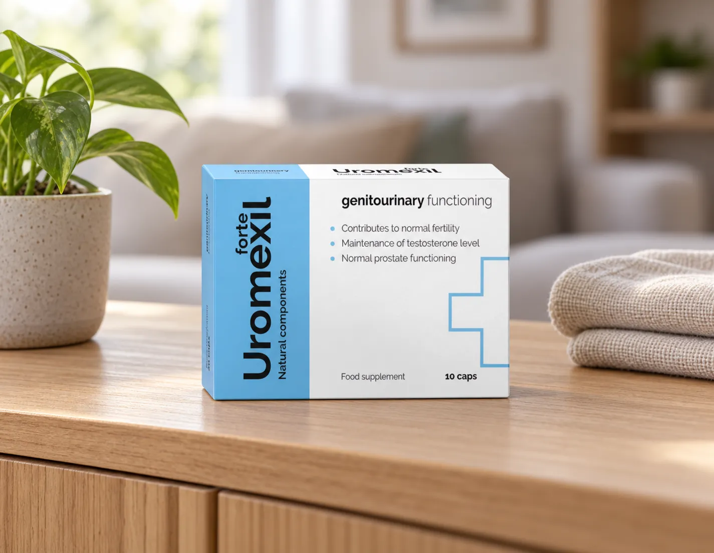 Uromexil Forte female urination — el envase en el día a día