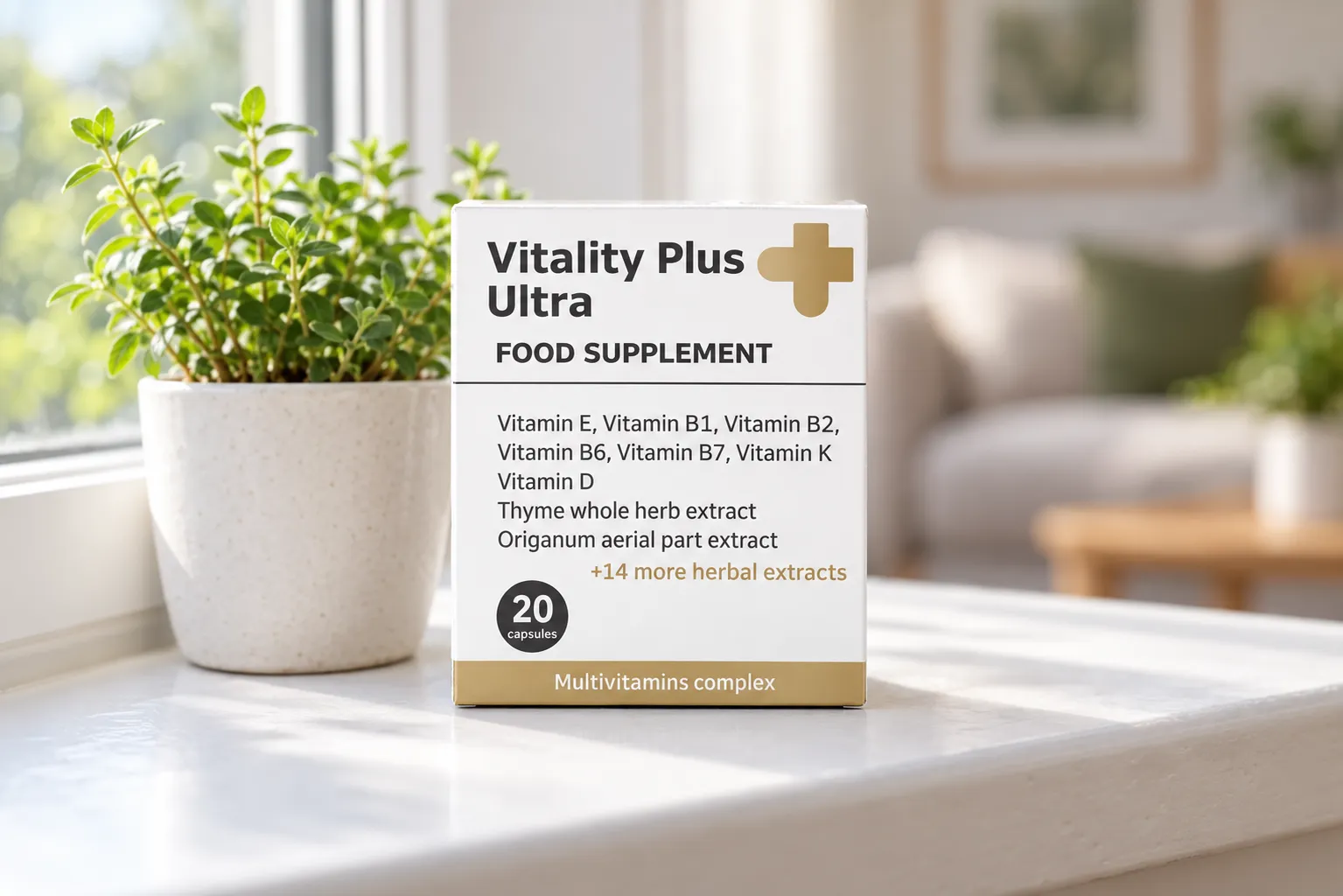 Vitality Plus Ultra — el envase en el día a día
